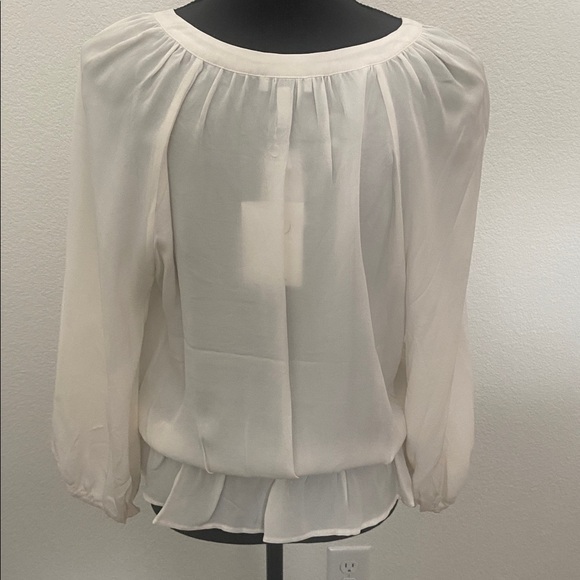 Cream Chiffon top - Picture 2 of 3